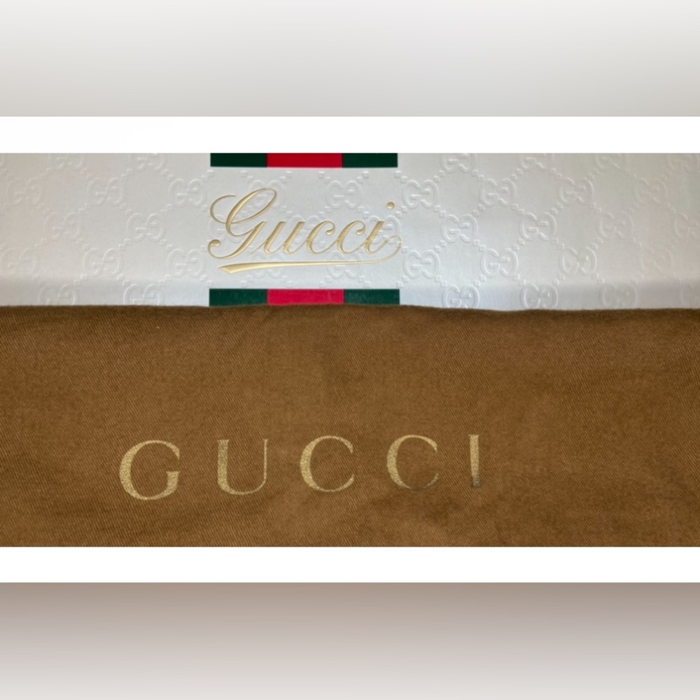 GUCCI ❤️❤️ SHERRY/WEB LINE CROSSBODY RARE - Picture 14 of 15